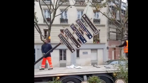 Paris : un vrai faux panneau « Chemin de traverse » remplacé dans...